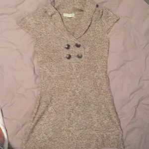 Beige long sweater
